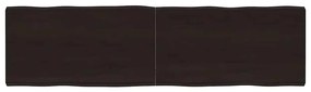 vidaXL Επιφ Τραπεζιού Αν Καφέ 180x50x(2-6)εκ.Ακατέργ. Μασίφ Ξύλο Δρυός