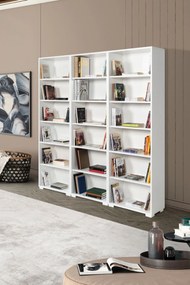 Βιβλιοθήκη Λευκό DOVOU 180x30x2