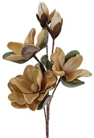 Τεχνητό Λουλούδι Μανόλια 00-00-6077-2 86cm Gold Marhome Foam