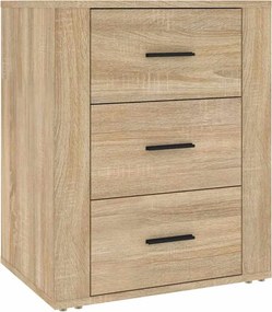 VidaXL Κομοδίνο Sonoma Δρυς 50x36x60 εκ. από Επεξεργασμένο Ξύλο
