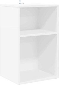 vidaXL Ντουλάπι δίσκων βινυλίου Λευκό 38 x 33 x 61 εκ
