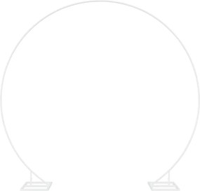 vidaXL Μοναδική Αψίδα Γάμου Λευκό 220 x 45 x 200 εκ. Ατσάλι