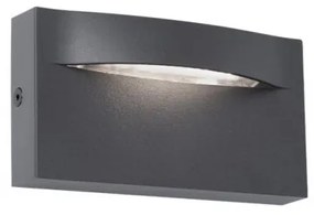 Απλίκα Φωτιστικό Τοίχου LED 9W 3000K IP65 13,7x7,5 Vita Viokef 4298200 Ανθρακί