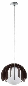 Φωτιστικό Οροφής Κρεμαστό Rambla 98376 White-Black Eglo Metal,Wood