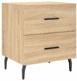 vidaXL Κομοδίνα 2 τεμ. Sonoma Δρυς 40 x 35 x 47,5 εκ. Επεξεργ. Ξύλο