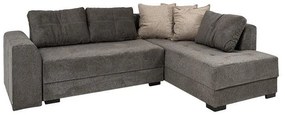 Γωνιακός Καναπές New Mona Fylliana Καφέ - Μπέζ 250x190x88 εκ. 250x190x88 εκ.