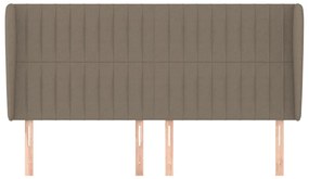 Κεφαλάρι με Πτερύγια Taupe 203x23x118/128 εκ. Υφασμάτινο 3118220