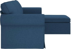 vidaXL Καναπές Μπλε 215 x 138 x 80 εκ ύφασμα