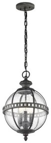 Κρεμαστό Φωτιστικό Οροφής 3xE14 IP44 Halleron Elstead Lighting-KL-HALLERON-8M-Γκρι KL-HALLERON-8M