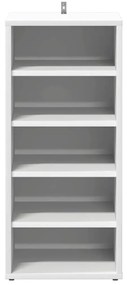 vidaXL Παπουτσοθήκες 2 τεμ. Λευκές 31,5 x 35 x 70 εκ. από Επεξ. Ξύλο