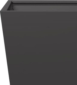 vidaXL Ζαρντινιέρα Μαύρη 30x30x30 εκ. από Ατσάλι