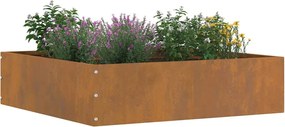 vidaXL Περίγραμμα γκαζόν 6 pcs Σκ rusty 50 x 50 x 13 εκ