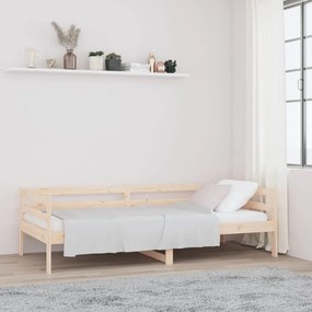 VidaXL Καναπές Κρεβάτι Χωρίς Στρώμα Λευκό 80x200 εκ. Μασίφ Ξύλο Πεύκου