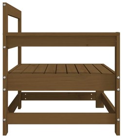 vidaXL Καναπές Γωνιακός Καφέ Μελί από Μασίφ Ξύλο Πεύκου