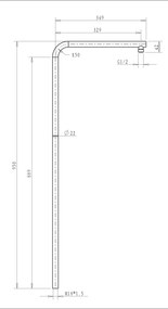 Acquanet Aliseo 3004 Chrome - Στήλη ντουζ χωρίς μπαταρία