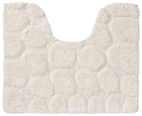 Πατάκι Λεκάνης Pebbles Ivory Sealskin 50X60 Ύφασμα