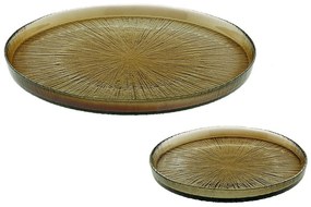 Σετ Πάστας Με Πιατέλα Rexy Smoke (Σετ 7Τμχ) 80.657.35 Olive Cryspo Trio 7 τμχ Glass
