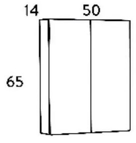 Σετ Έπιπλο Μπάνιου OMEGA 50 Λευκό Γυαλιστερο 50x46x135 εκ.