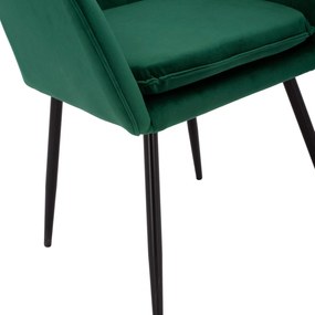 Καρέκλα SAWYER Βελούδο Κυπαρισσί 53x60x76Υ εκ. 2αδα 53x60x76 εκ.