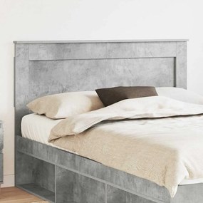 vidaXL Κεφαλάρι με κεφαλάρι Καπνιστό Δρύς 140 cm Επεξεργασμένο ξύλο