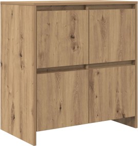 vidaXL Πλαϊνό γραφείο Artisan Oak 70 x 41 x 75 εκ. Επεξεργασμένο ξύλο