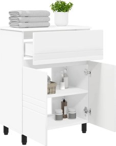vidaXL Έπιπλο μπάνιου Λευκό 60 x 35 x 80 εκ Επεξεργασμένο Ξύλο