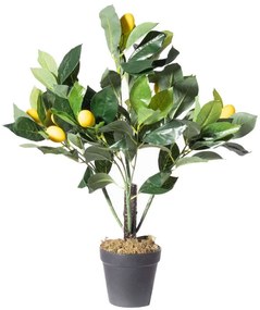 Τεχνητό Φυτό Λεμονιά 9870-6 50cm Green-Yellow Supergreens Πολυαιθυλένιο,Ύφασμα
