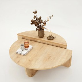 Coffee Table Podium - Sapphire Oak Sapphire Oak