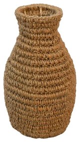 Agelen I Inart sisal vase in natural shade D20x33cm 20x20x33 εκ.