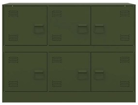 Ντουλάπι Πράσινο Λαδί 99x39x73 εκ. από Ατσάλι - Πράσινο