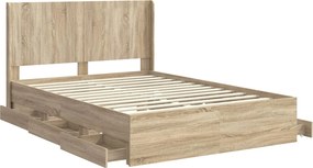 vidaXL Καλάθι με αποθήκη και κεφαλάρι Sonoma Δρυς 150 x 200 cm