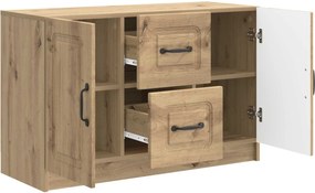vidaXL Πλαϊνό γραφείο Artisan Δρυς 89 x 34,5 x 57 εκ.