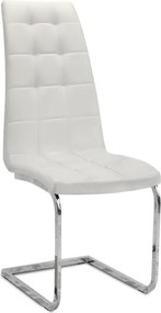 Σετ τραπεζαρία 5τμχ Darlen - Vela Megapap χρώμα sencron black - λευκό 125x72x74εκ.