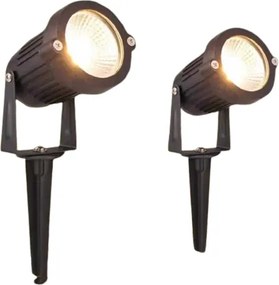 Προβολέας κήπου ρεύματος - COB - 7W - Cool White - 431374