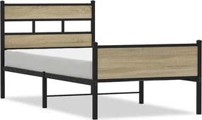 vidaXL Πλαίσιο Κρεβατιού Χωρ. Στρώμα Sonoma Δρυς 80x200εκ Επεξ. Ξύλο