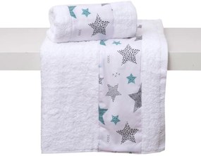 Παιδικές Πετσέτες (Σετ 2τμχ) Viopros Σείριος 480gsm Λευκό ΣΥΣΚΕΥΑΣΙΑ ΚΟΥΤΙ