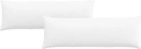 vidaXL Μαξιλάρι Καναπέ 2 pcs Λευκό 120 x 40 cm ύφασμα