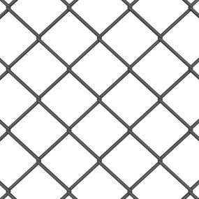 vidaXL Φράχτης Γκρι 25 x 0.4 m Μέταλλο με επικάλυψη PVC
