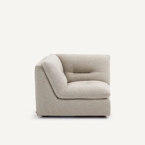 Γωνιακή πολυθρόνα σύνθεσης 90° από βισκόζη και λινό, GIULIANO