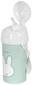 Μπουκάλι με Καπάκι και Καλαμάκι Miffy Menta Μέντα PVC 500 ml