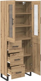 vidaXL Highboard 2 pcs Artisan Oak 69,5 x 34 x 180 εκ.