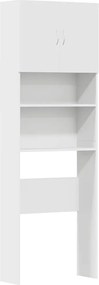 vidaXL Ντουλάπι πλυντηρίου ρούχων Λευκό 64x24x190 cm Ξύλινη κατασκευή