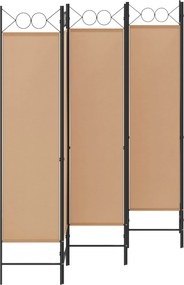 vidaXL Διαχωριστικό Δωματίου 6-Πάνελ Μπεζ 240 x 180 cm Ύφασμα