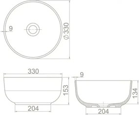 Cerastyle Aqua 077600 33x33 - Επιτραπέζιος νιπτήρας