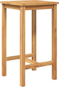 vidaXL Σετ Μπαρ Εξωτερικού Χώρου 3 τμχ. Φυσικό 60 x 60 x 105 cm