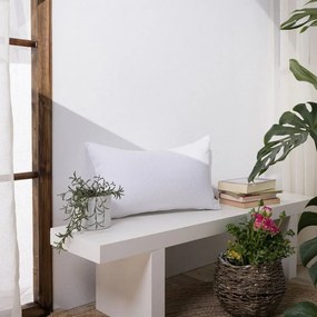 Μαξιλαροθήκη Διακοσμητική Belluno 00 White Teoran 30X50 Cotton-Polyester