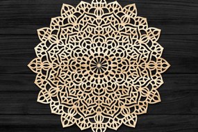 Intra απο ξύλο plywood 3mm-4mm πάχος Τρισδιάστατη Mandala Δίασταση 30x30 cm INTRAFABR-74279029