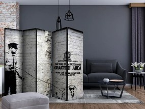 Διαχωριστικό με 5 τμήματα - Banksy - Graffiti Area II [Room Dividers]