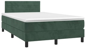 ΚΡΕΒΑΤΙ BOXSPRING ΜΕ ΣΤΡΩΜΑ ΣΚΟΥΡΟ ΠΡΑΣΙΝΟ 120X190ΕΚ. ΒΕΛΟΥΔΙΝΟ 3269846