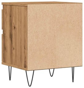 Κομοδίνο τεχνίτης Δρυς 40x35x50 εκ. από Επεξεργασμένο Ξύλο 857418